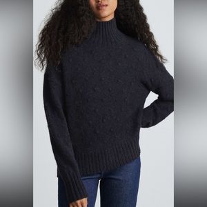 Everlane navy alpaca sweater